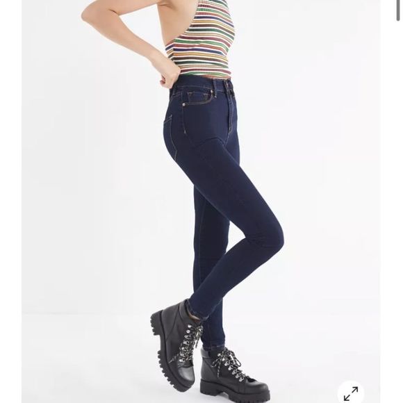 BDG Denim - BDG UO Twig High rise jeans dark wash sz 25